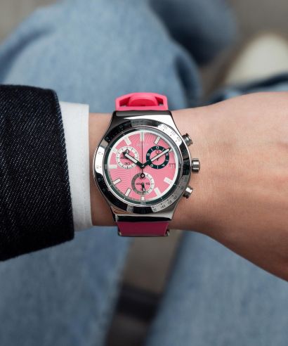 Zegarek Swatch Skin Irony Berry Reflective Chronograph