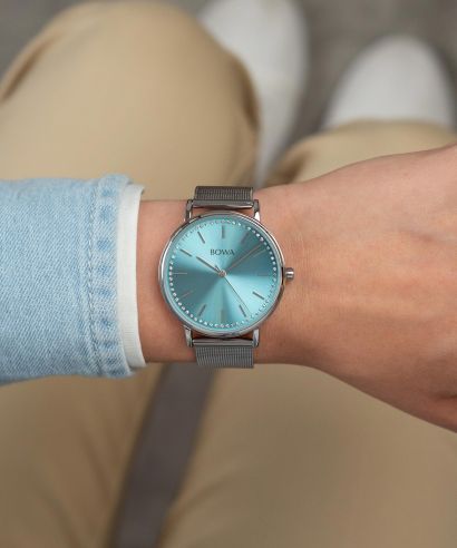Zegarek BOWA Rio Ice-Blue Silver Mesh 38