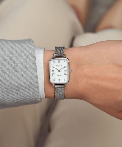 Zegarek damski BOWA Dubai White-Silver Mesh 20