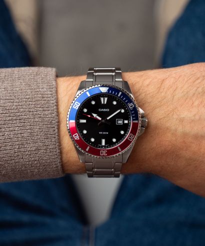 Zegarek męski Casio Duro Diver Pepsi