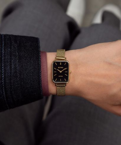 Zegarek damski BOWA Dubai Black-Gold Mesh 20