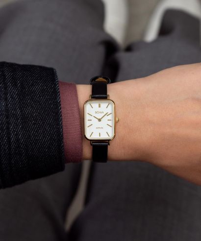 Zegarek damski BOWA Dubai White Black-Tone 20
