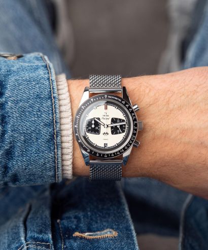 Zegarek męski Yema Rallygraf Panda Chronograph