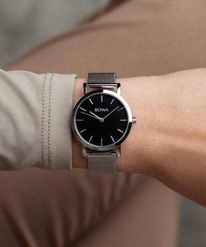 Zegarek damski BOWA Tokyo Black-Silver Mesh 33