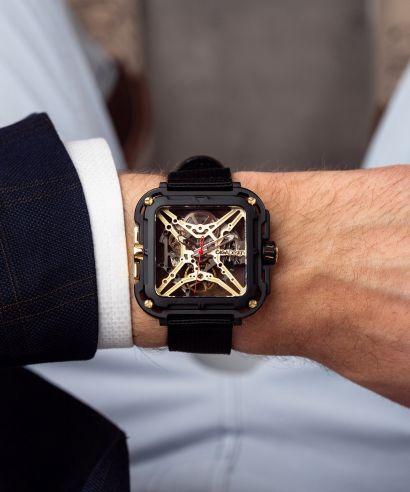 Zegarek męski Ciga Design X Series Gorilla Black DLC & Gold Titanium Automatic