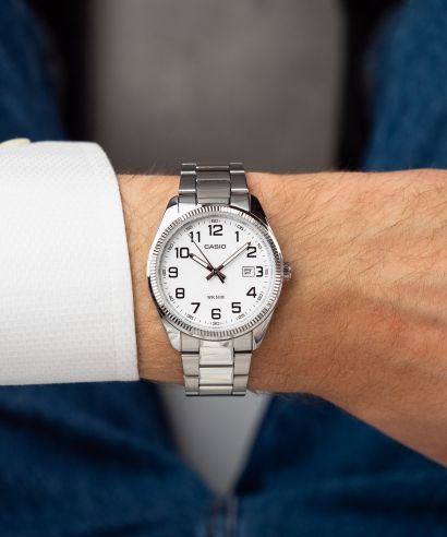Zegarek męski Casio MTP biały