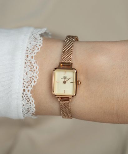Zegarek damski Daniel Wellington Quadro Mini Melrose Champagne 15