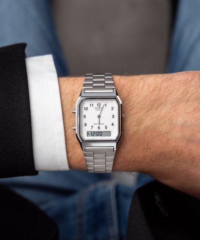 Zegarek męski Casio VINTAGE Midi biały