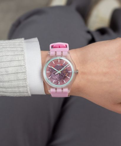 Zegarek Swatch Swatch Pay Perfectly Pink Pay