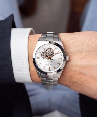Zegarek męski Tissot Gentleman Powermatic 80 Open Heart