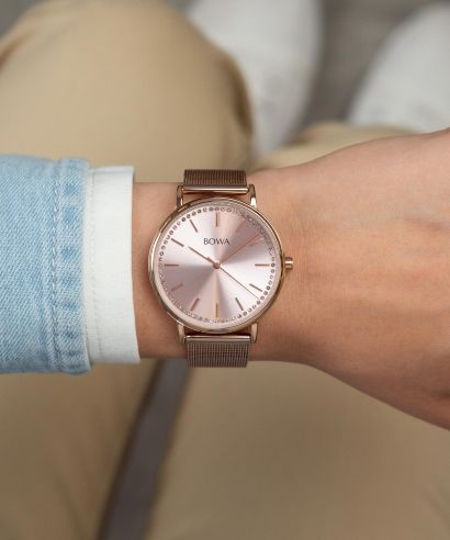Zegarek BOWA Rio Full Rose Gold Mesh 38