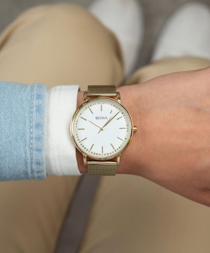 Zegarek BOWA Rio White-Gold Mesh 38