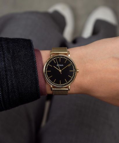 Zegarek BOWA Rio Black-Gold Mesh 38