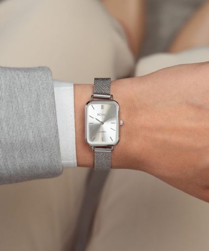Zegarek damski BOWA Dubai Full Silver Mesh 20
