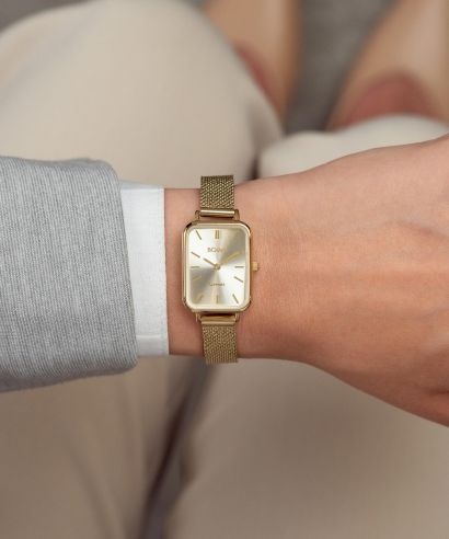 Zegarek damski BOWA Dubai Full Gold Mesh 20