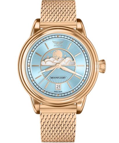 Zegarek damski Aviator Moonflight Ice Blue Limited Edition