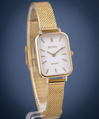 Zegarek damski BOWA Dubai White-Gold Mesh 20