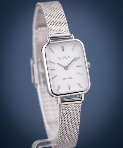 Zegarek damski BOWA Dubai White-Silver Mesh 20