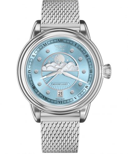 Zegarek damski Aviator Douglas Moonflight Ice Blue Diamonds Limited Edition