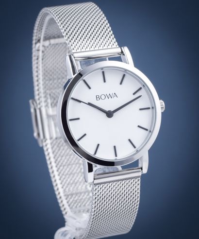 Zegarek damski BOWA Tokyo White Black-Tone Mesh 33