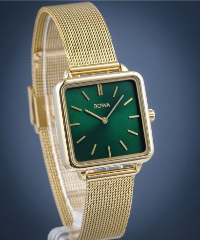 Zegarek damski BOWA Vienna Green Gold Mesh 29