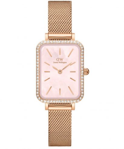 Zegarek damski Daniel Wellington Quadro Lumine Bezel Melrose Pink 40