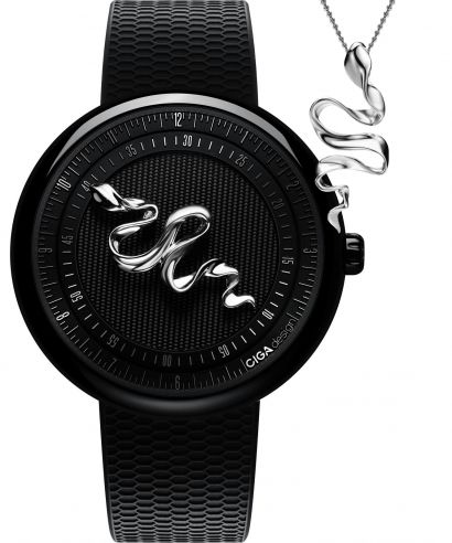 Zegarek męski Ciga Design Legend of Serpent Automatic Silver 925 Edition GPHG 2021 SET