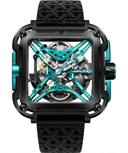 Zegarek męski Ciga Design X Series Gorilla Modern Skeleton Ceramic Limited Edition