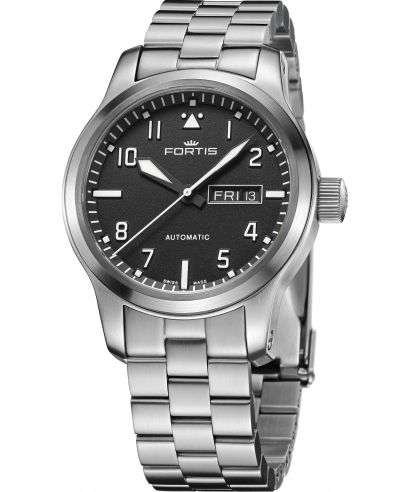 Aeromaster Steel Day-Date</br>F4020008