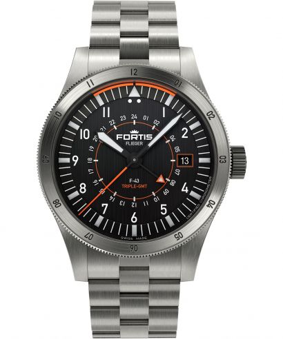 Zegarek Fortis Flieger F-43 Triple GMT