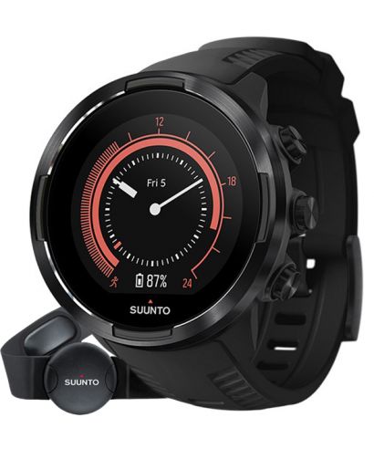 Zegarek Suunto 9 Baro Black Wrist HR GPS + pas HR