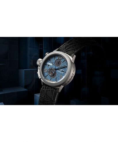 Zegarek męski U-BOAT Classico 45 Titanium Tungsten Blue Chronograph Automatic Limited Edition
