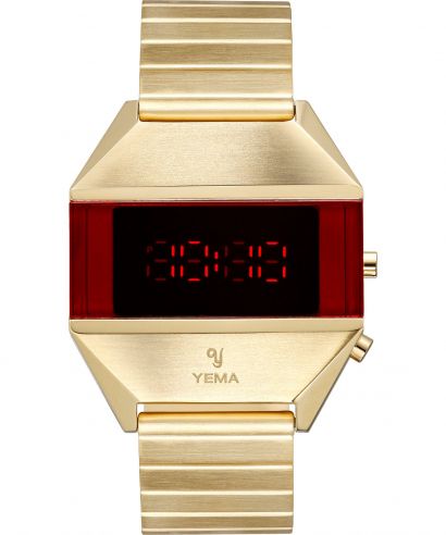 Zegarek męski Yema LED Gold