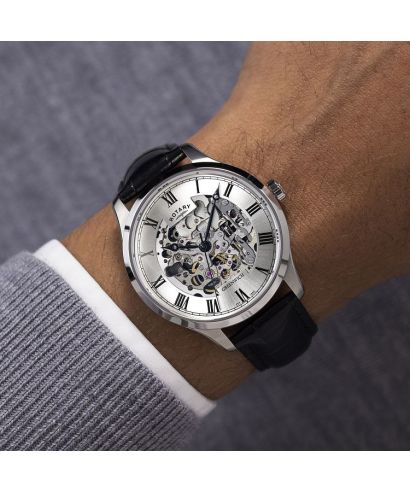 Zegarek męski Rotary Greenwich Automatic Skeleton