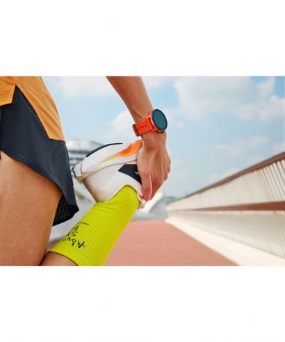 Zegarek multisportowy Suunto Run Coral Orange Silicone Strap