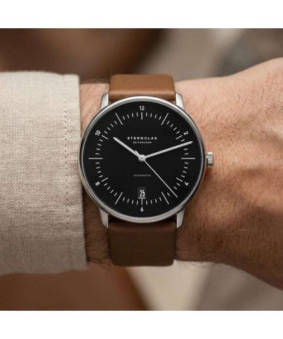 Zegarek męski Sternglas Naos Piano Black Automatic