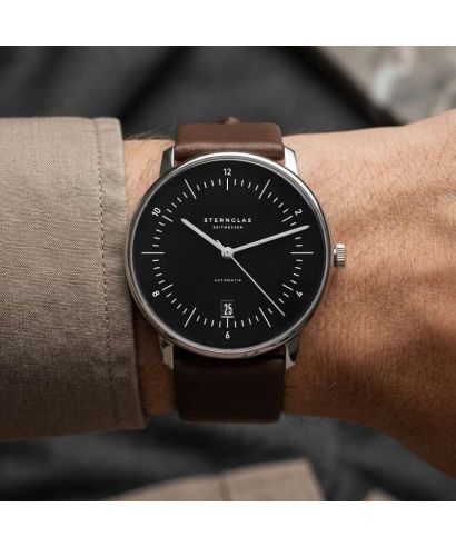 Zegarek męski Sternglas Naos Piano Black Automatic