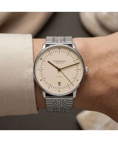 Zegarek męski Sternglas Naos Sand Brown Automatic