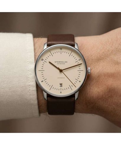 Zegarek męski Sternglas Naos Sand Brown Automatic