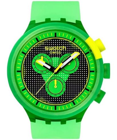 Zegarek Swatch Smash It Glowingly Green Chronograph