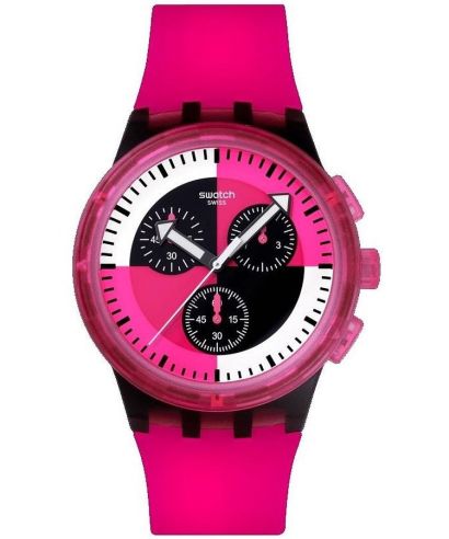Zegarek Swatch Smash It Fuchsia Lines Chronograph
