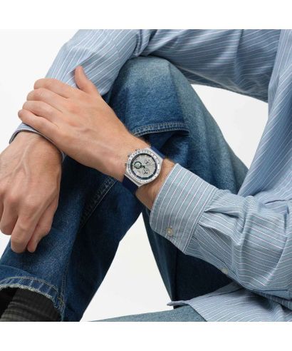 Zegarek Swatch Skin Irony Blue Reflective Chronograph