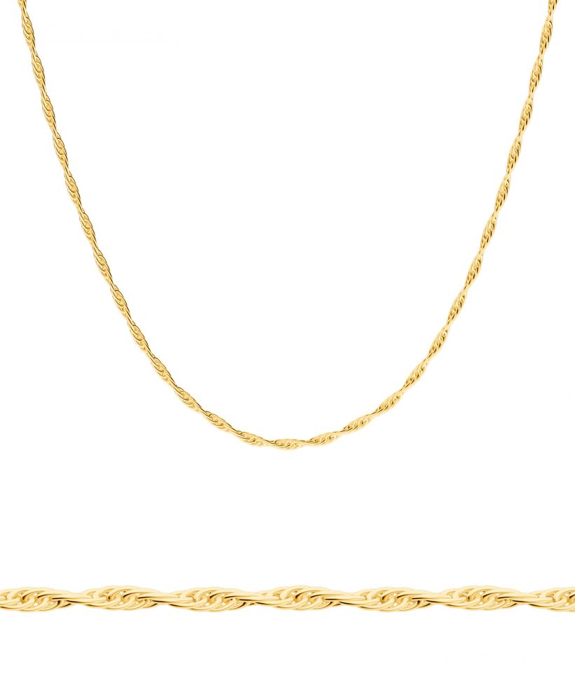 Łańcuszek Bonore 55 cm. ze złota próby 585 o szerokości 3 mm