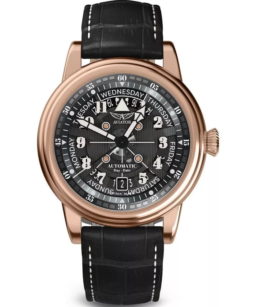 Zegarek męski Aviator Douglas Day-Date Meca 41 Outlet