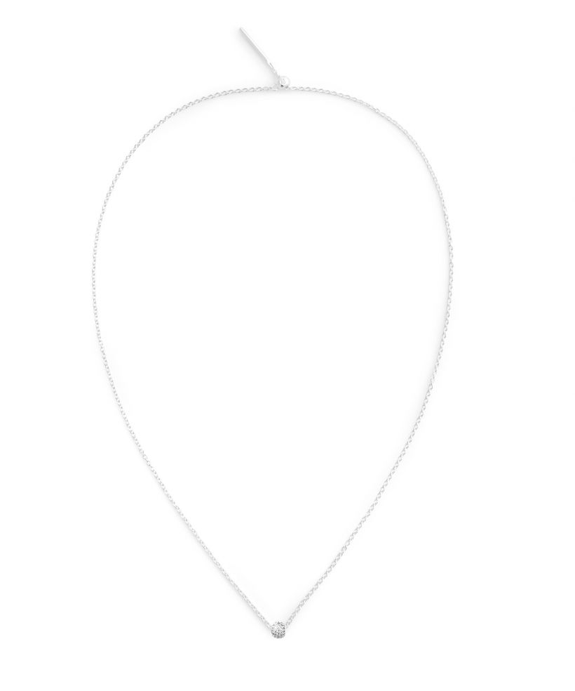 Koralik Daniel Wellington Pavé Orb White Crystal Charm Silver