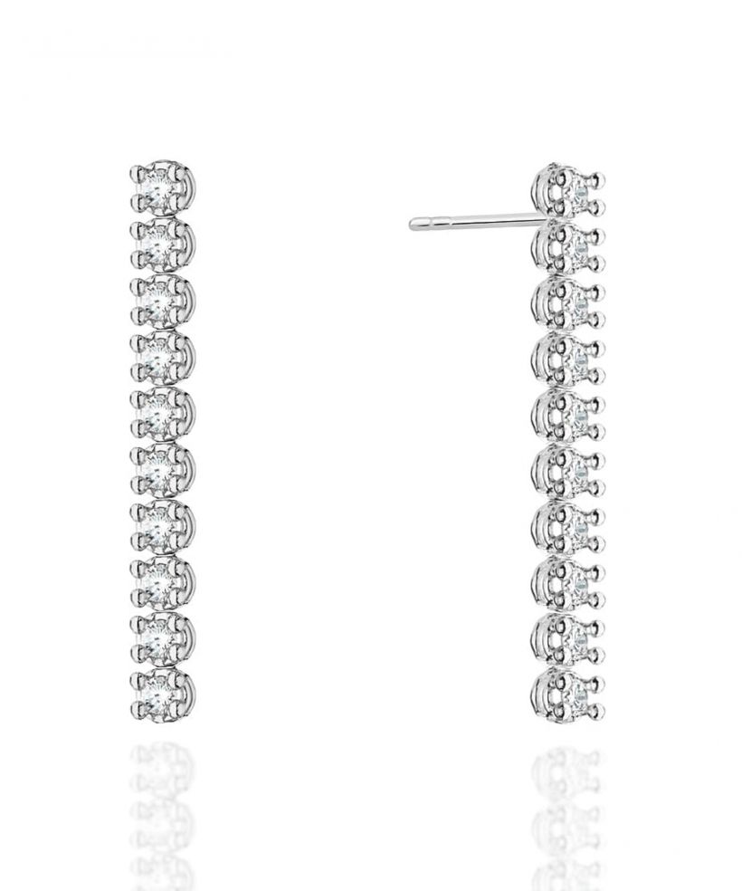 Kolczyki Bonore ze Złota próby 585 z diamentem 0,8 ct