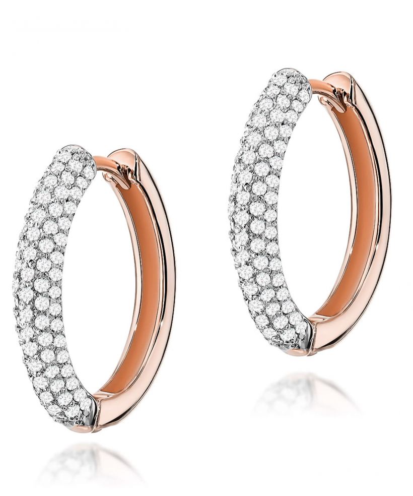 Kolczyki Bonore ze Złota próby 585 z diamentem 0,83 ct