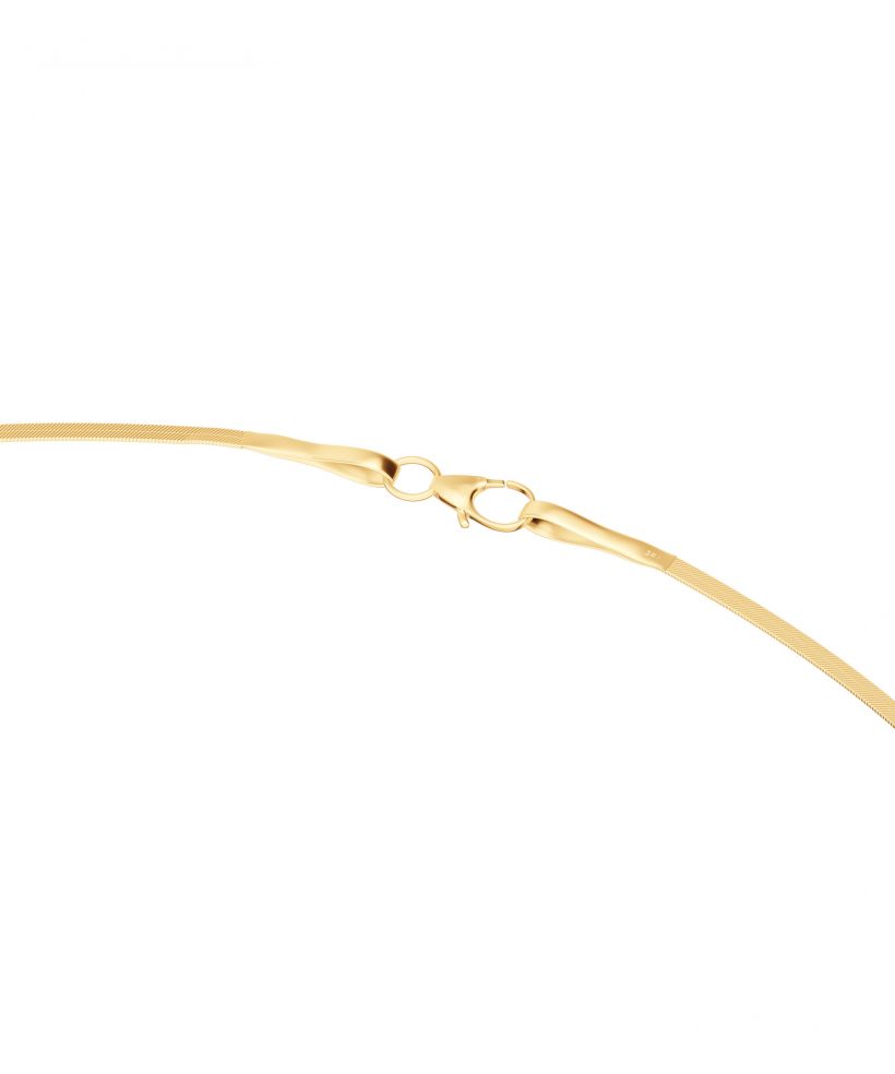 Łańcuszek Bonore 42 cm. Splot Taśma ze złota próby 585 o szerokości 1,5 mm