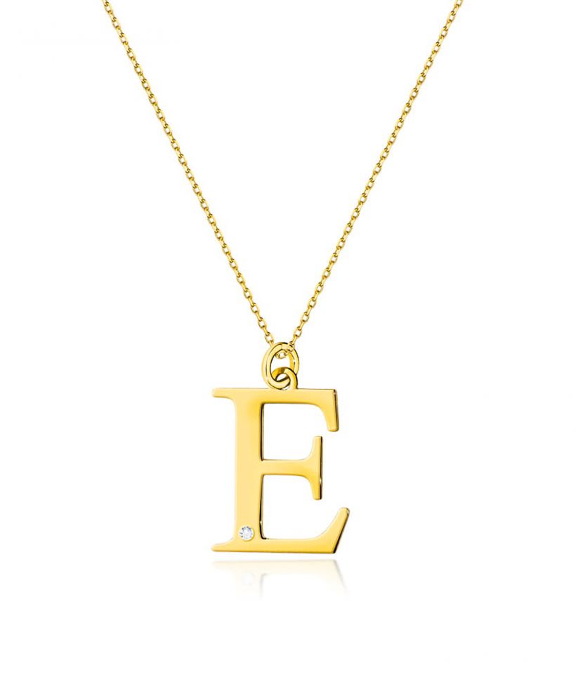 Łańcuszek Bonore 42 - 45 cm ze Złota próby 585 z diamentem 0,005 ct