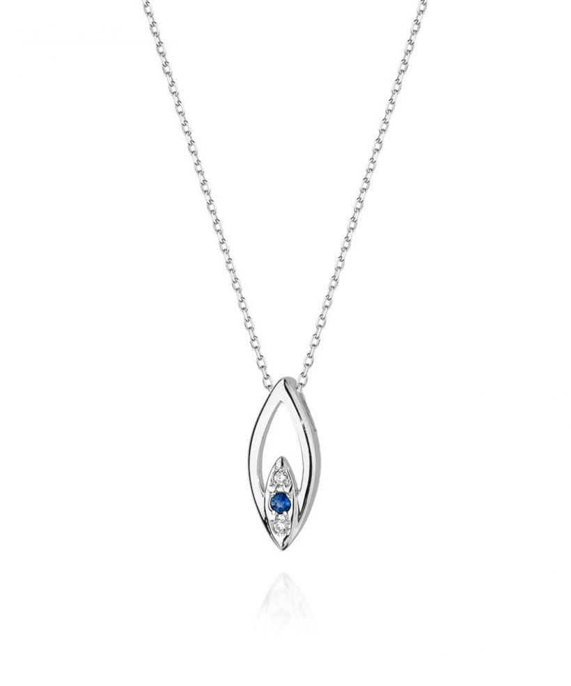 Łańcuszek Bonore 42 - 45 cm ze Złota próby 585 z szafirem 0,05 ct